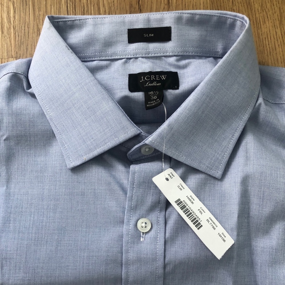 J Crew Blue Dress Shirt